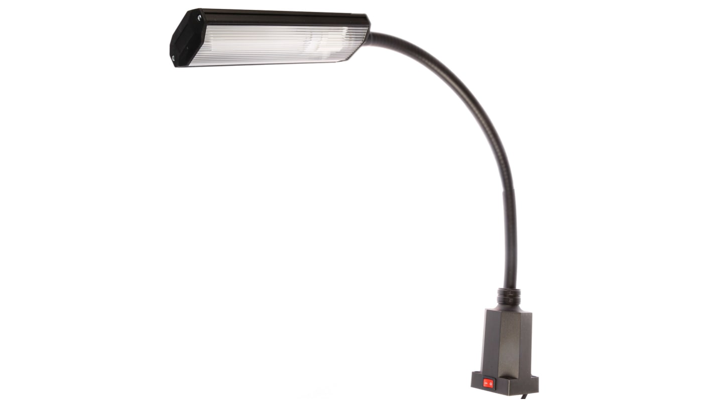 Sunnex Fluorescent Machine Light, 230 V ac, 9 W, Flexible Neck, 500mm Reach, 500mm Arm Length