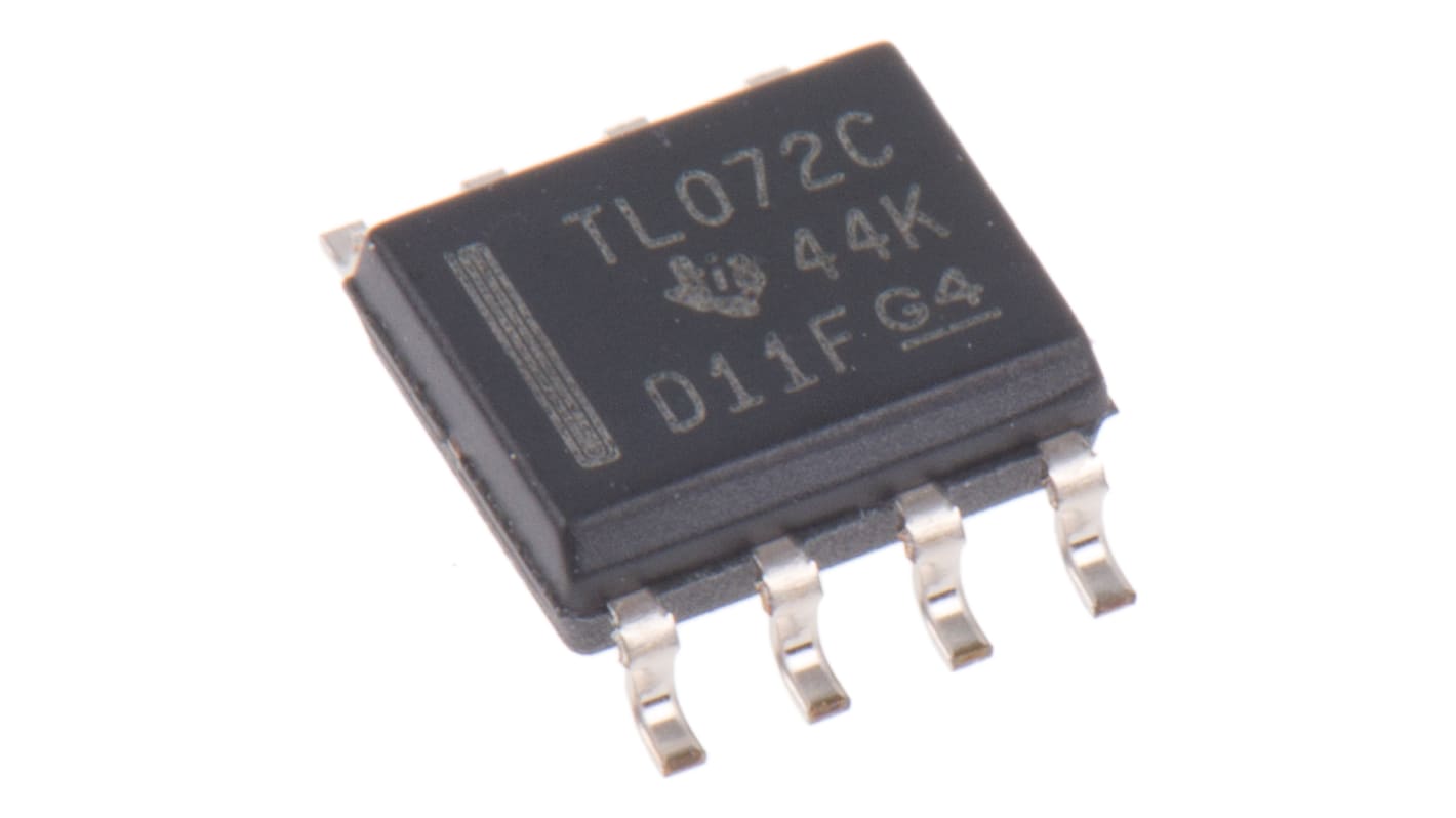 Amplificador operacional TL072CD 3MHZ SOIC, 8 pines