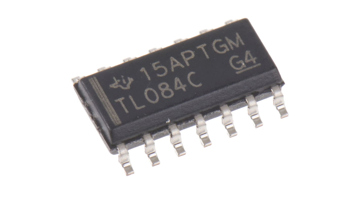 TL084CD Op erősítő 3MHz, 14-tüskés SOIC Nem