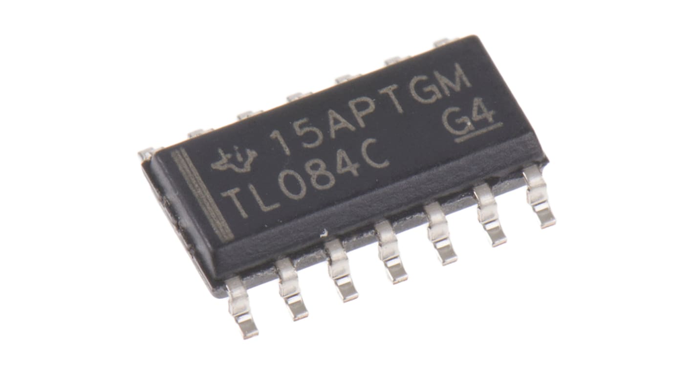 TL084CD Texas Instruments, Op Amp, 3MHz, 14-Pin SOIC