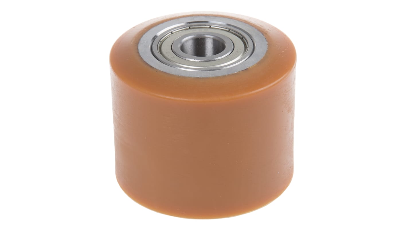Kółko do wózka, Lite, Poliuretan, Pomarańczowy, obc.: 700kg, śred.: 85mm, szer.: 70mm