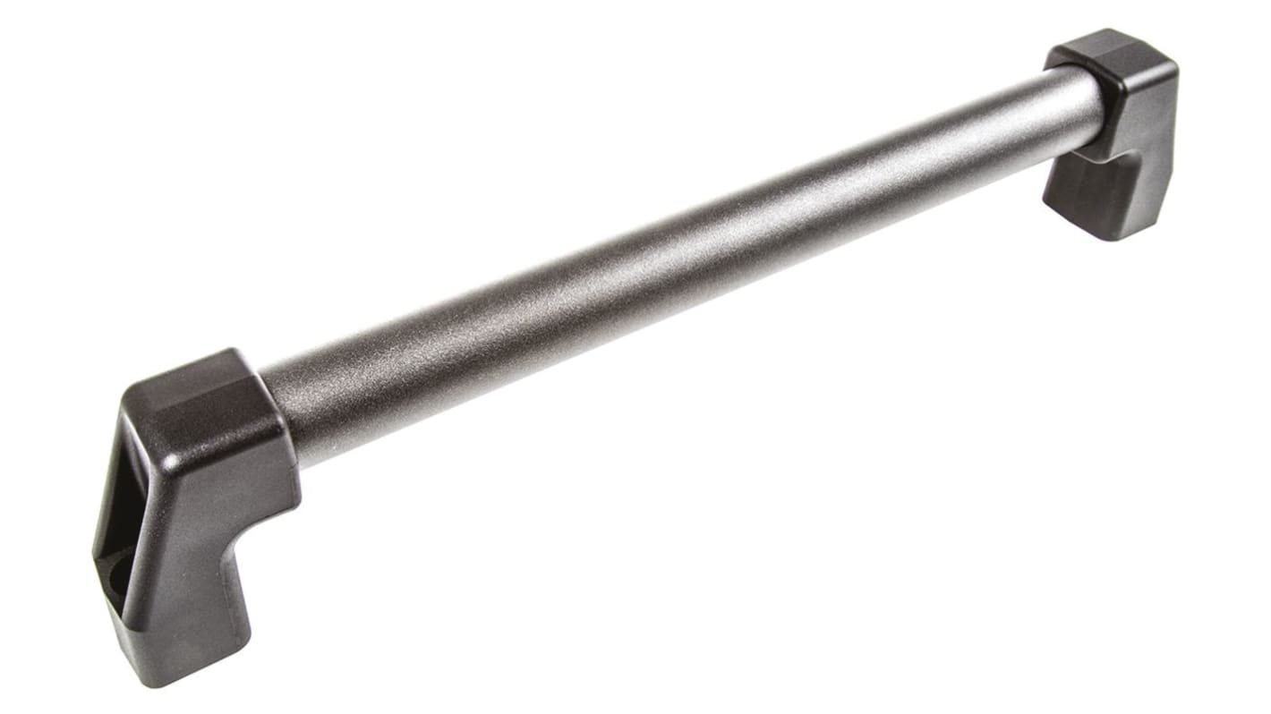 Maniglia Nero in Alluminio Elesa, centri di fissaggio 400mm, 424mm x 78 mm x 38mm
