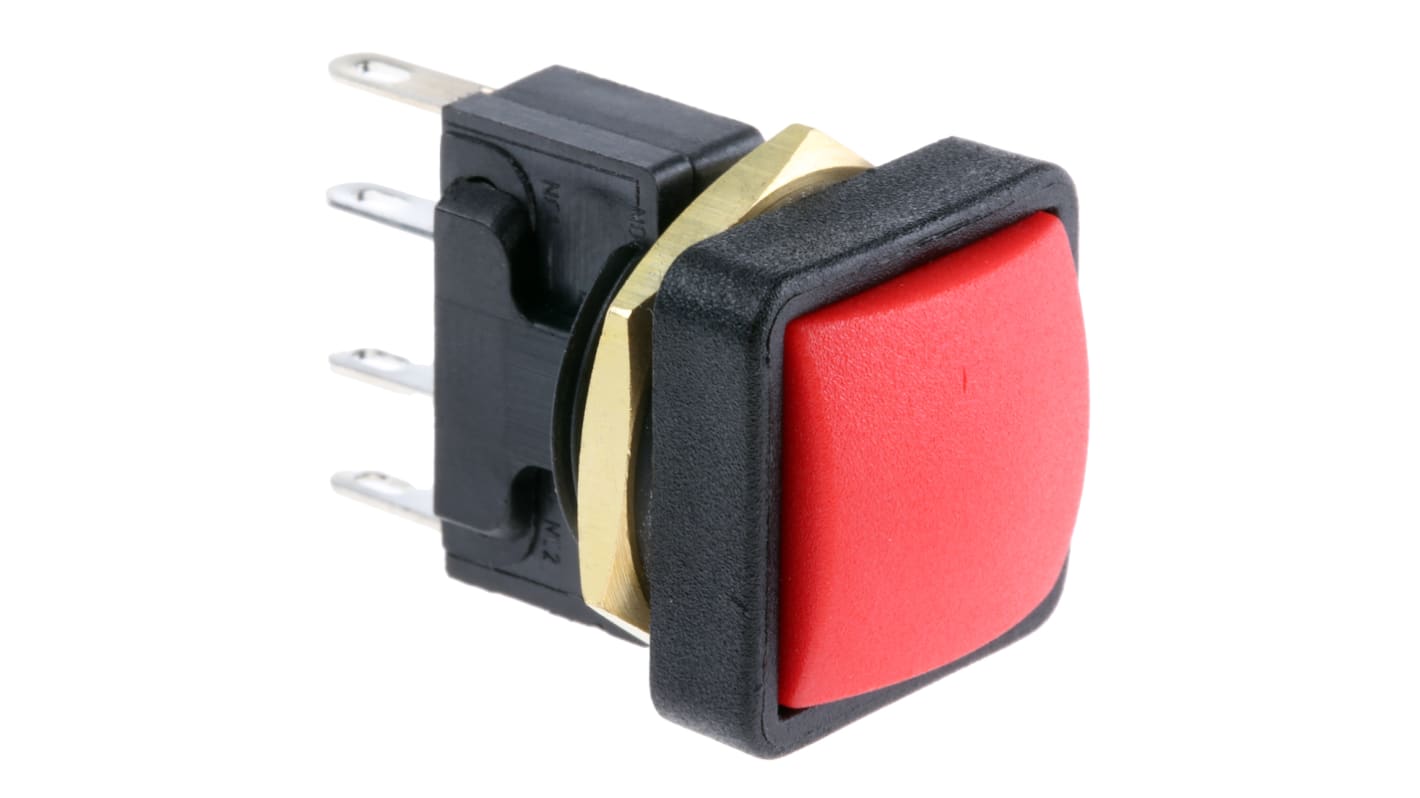 ITW Switches 押しボタンスイッチ, モーメンタリ, SPDT, 10 A @ 250 V ac, 16mm パネルマウント, IP67
