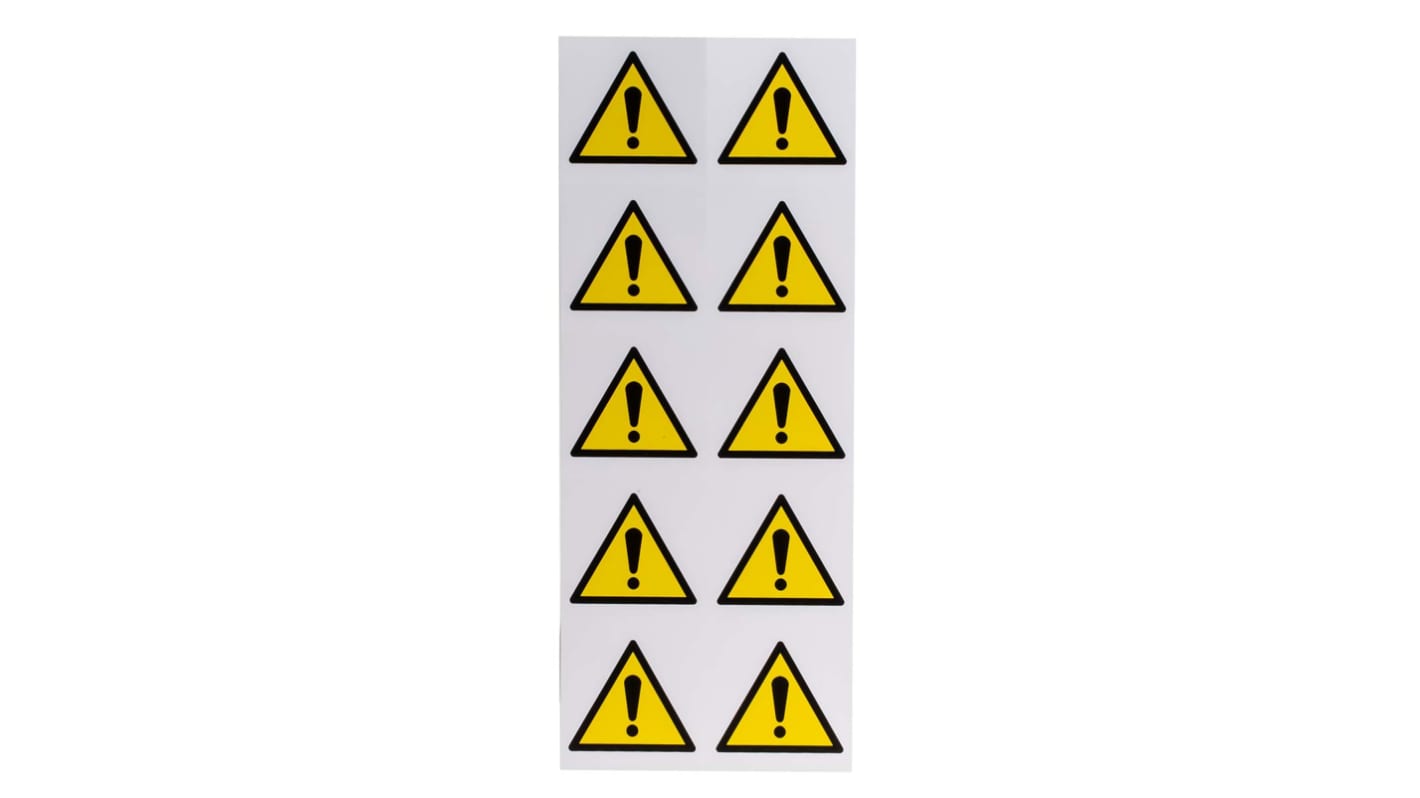 RS PRO Self-Adhesive Hazard & Warning Label