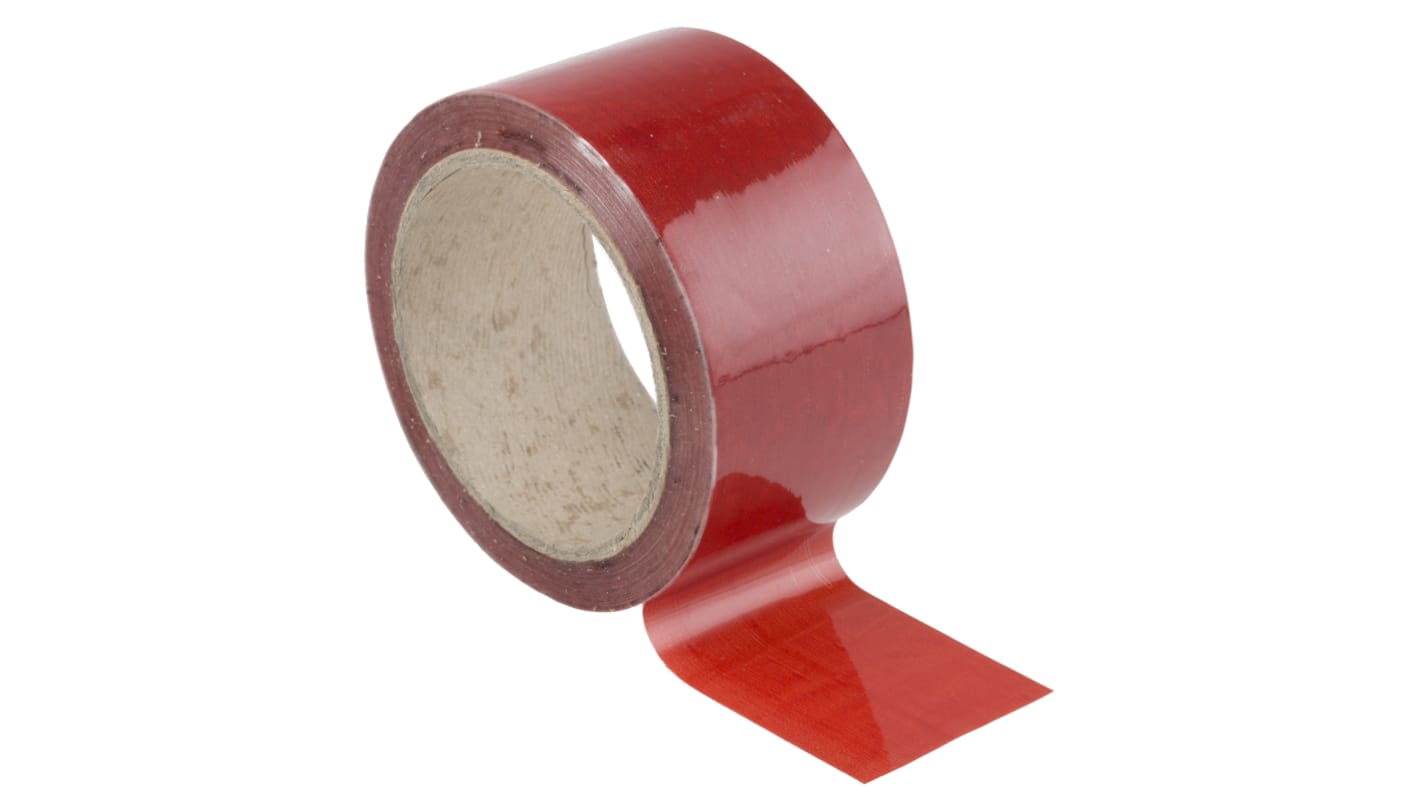 Cinta de marcaje de tuberías RS PRO Rojo Vinilo, Dim. 50mm x 33m