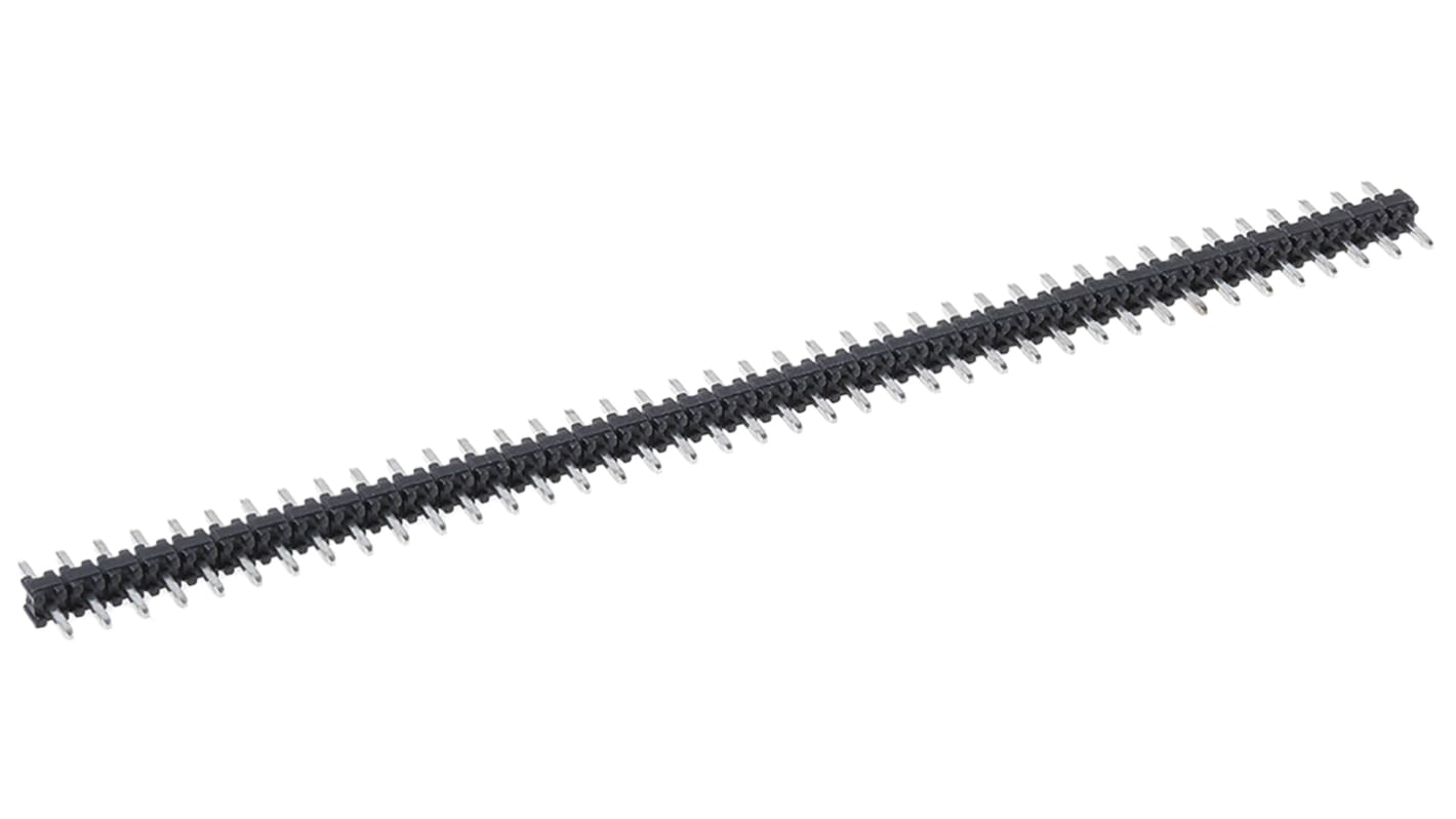Stelvio Kontek 471 Series Straight Through Hole Pin Header, 40 Contact(s), 2.54mm Pitch, 1 Row(s), Unshrouded
