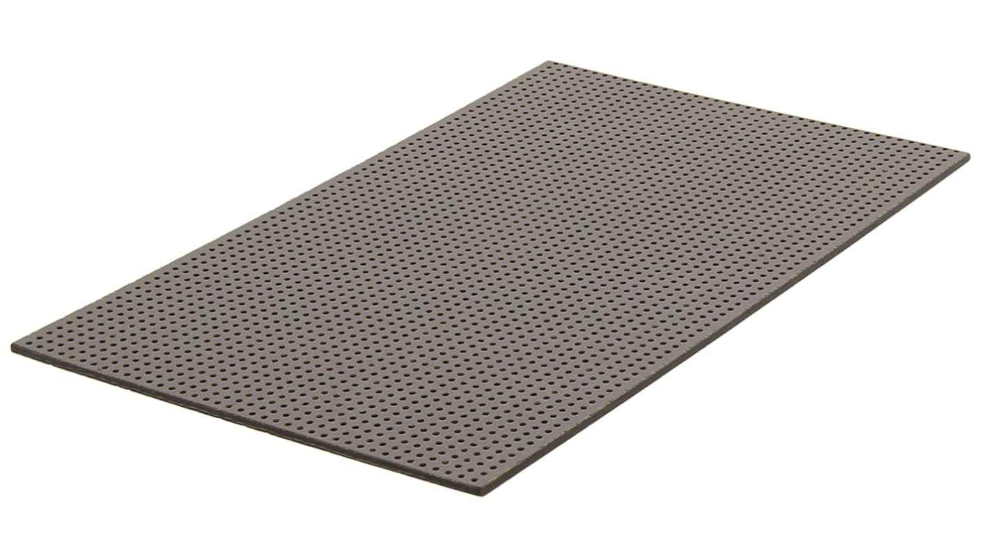 RS PRO Single Sided Matrix Board FR2 With 34 x 64 1.02mm Holes, 2.54 x 2.54mm Pitch, 160 x 100mm