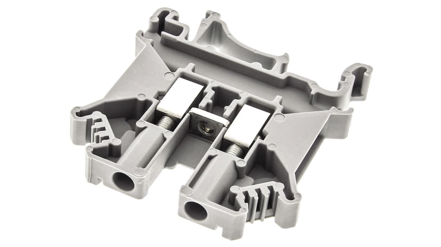Phoenix Contact 3004362 UK 5 N Series Grey, 0.2 → 4mm², Single-Level, Screw Termination