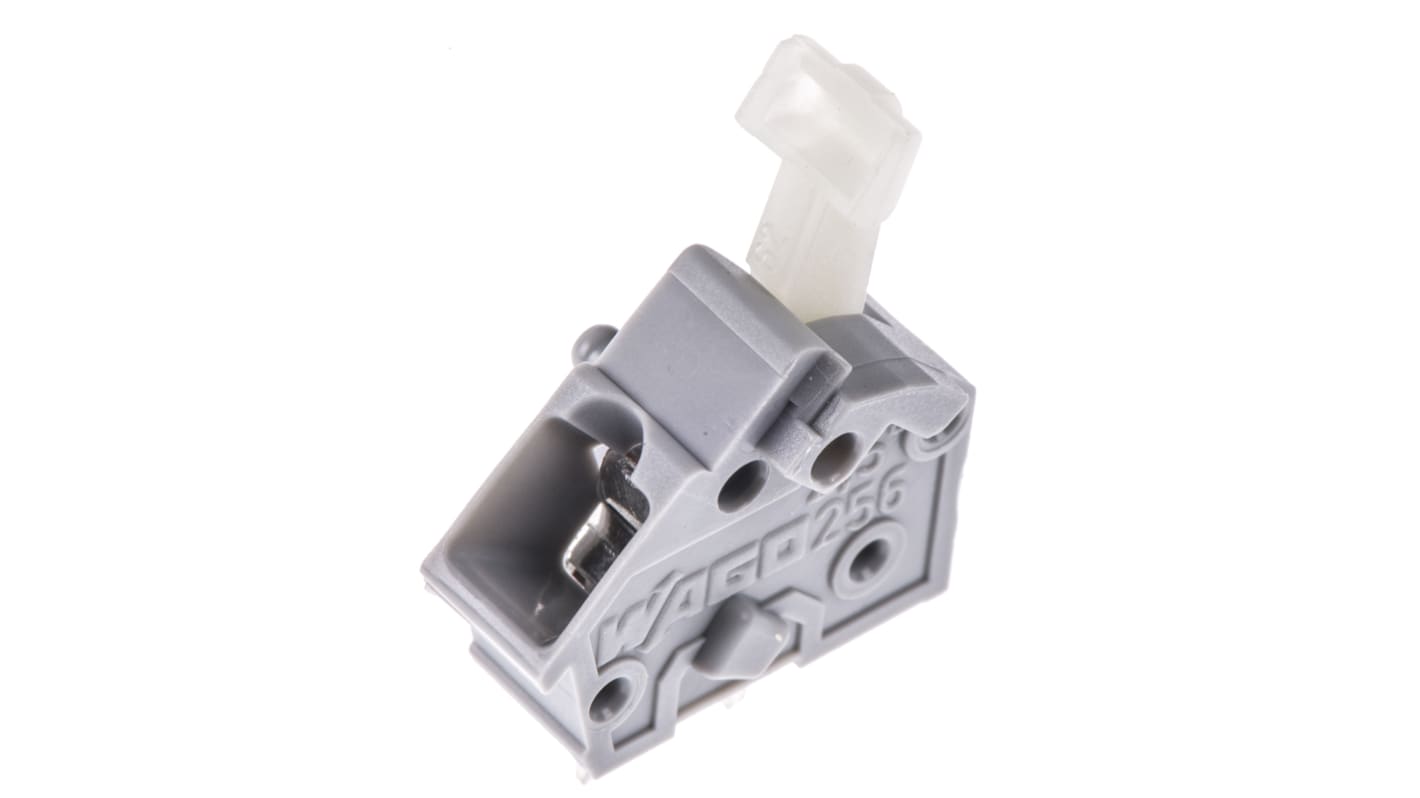 WAGO PCB端子排, 15A, 300 V, THT安装, 焊接端接, 直向, 灰色, 256系列