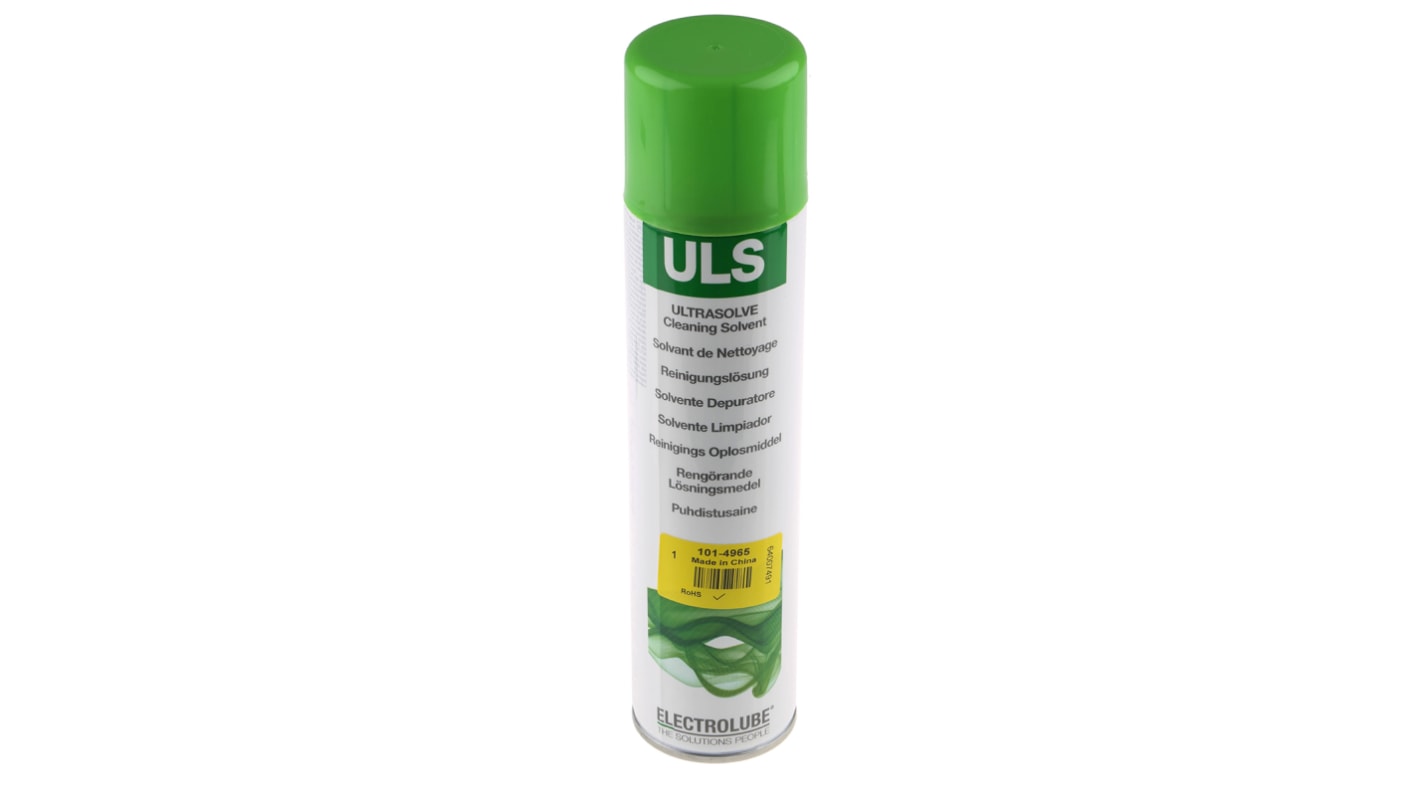 Detergente di precisione Electrolube ULS400D, , spray da 400 ml, per Macchina fotografica, componenti, computer,