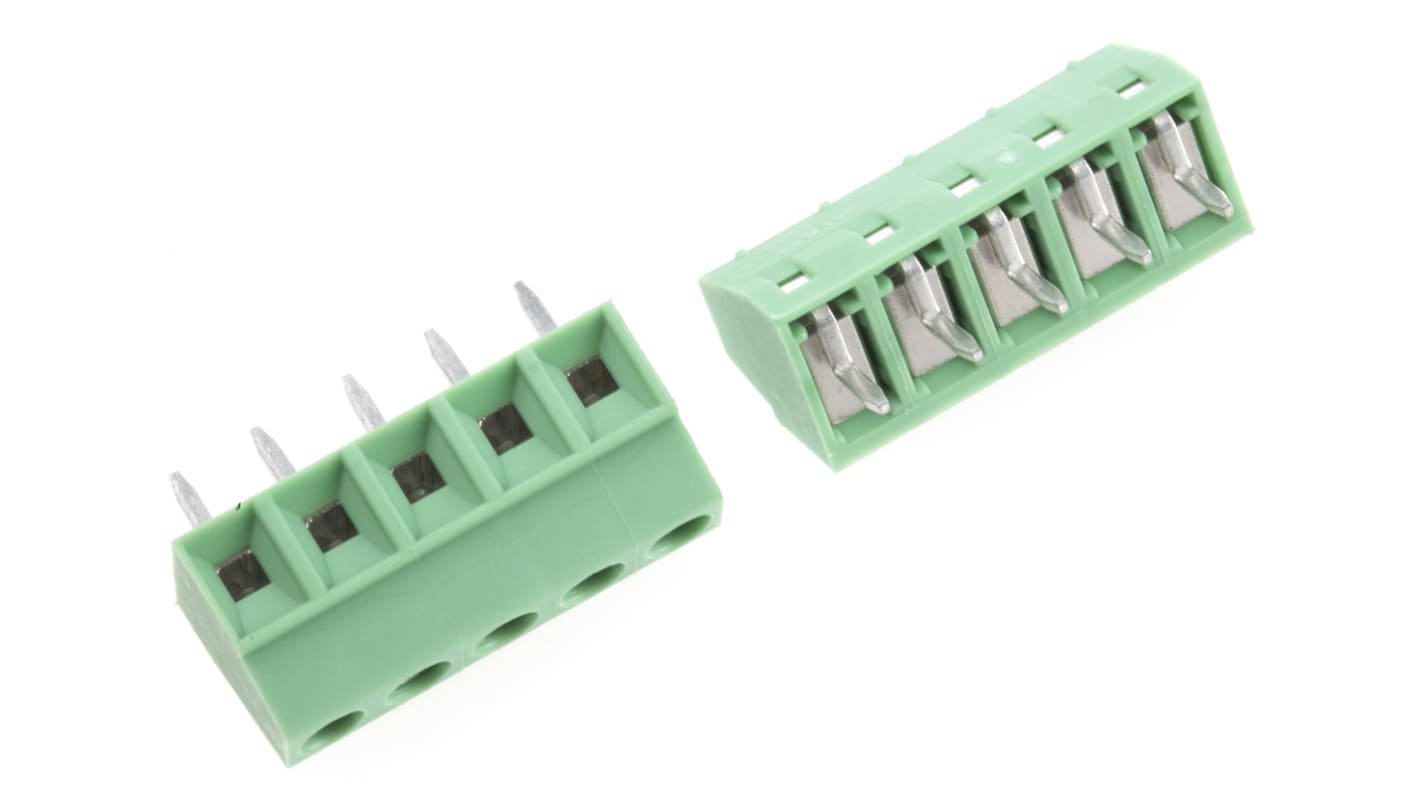 Phoenix Contact PCB端子排, 3.81mm间距, 12A, 400 V, THT安装, 焊接端接, MKDS 1/ 5-3.81系列
