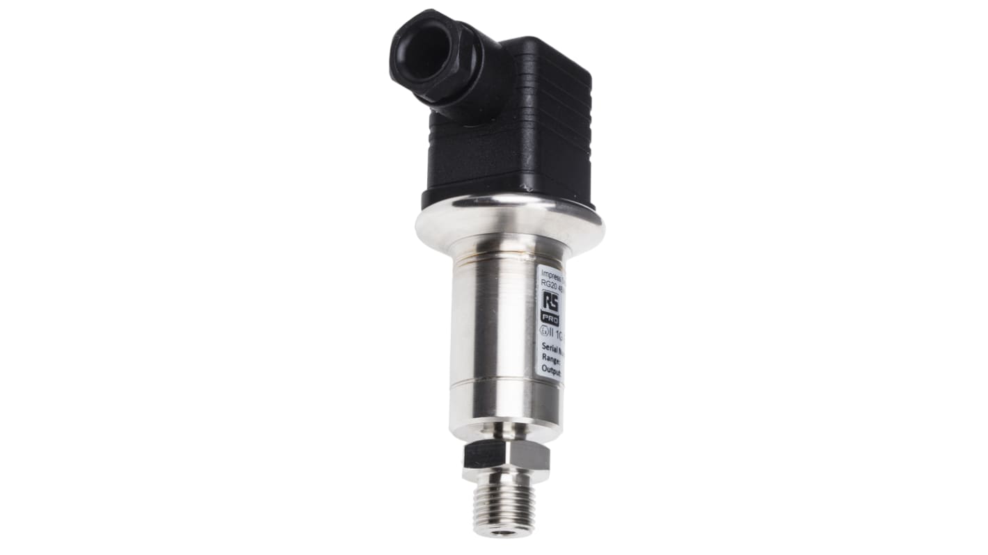 RS PRO Pressure Sensor, 0bar Min, 25bar Max, Analogue Output, Relative Reading