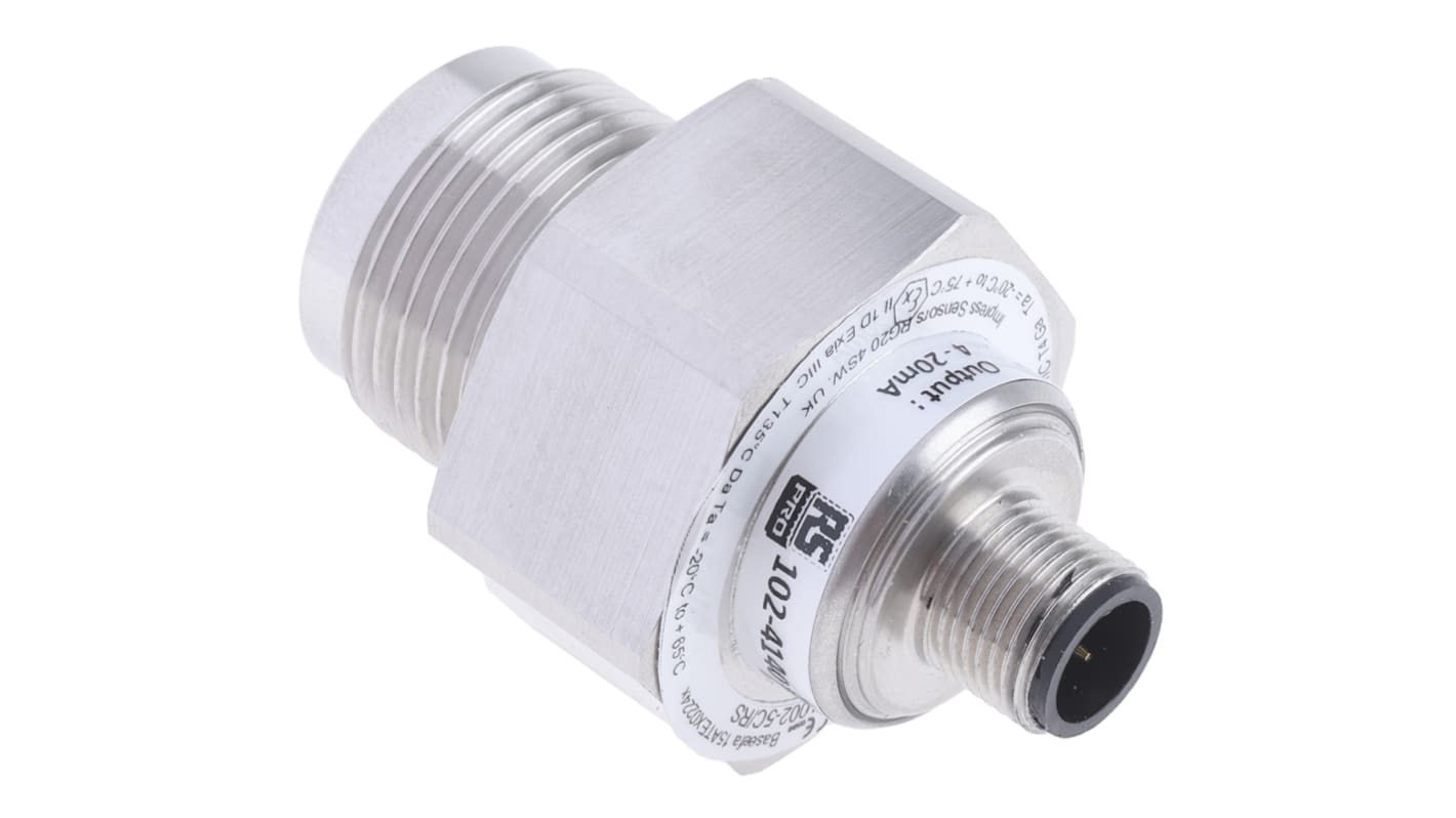 RS PRO Pressure Sensor, 0bar Min, 10bar Max, Analogue Output, Relative Reading