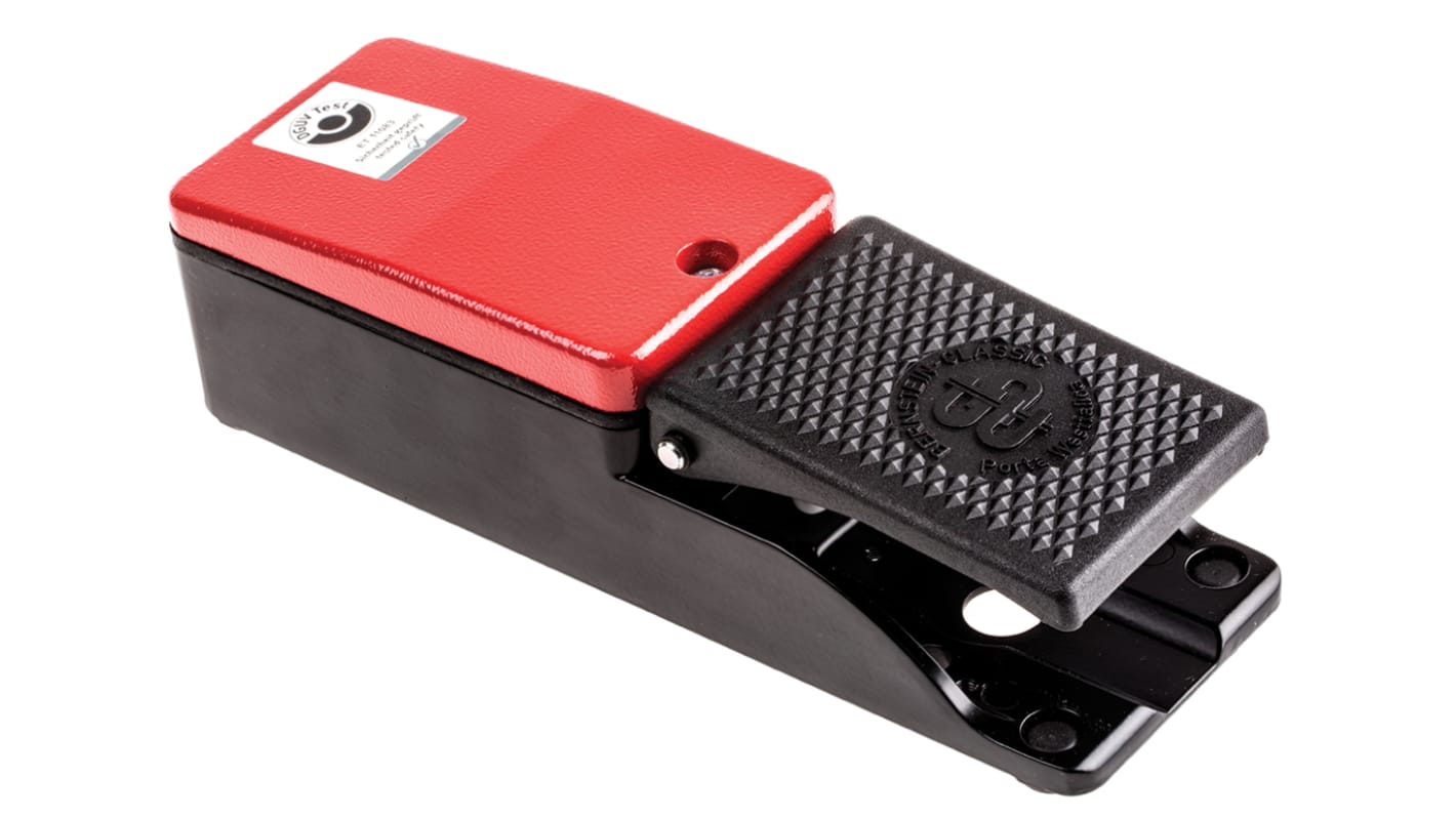 Bernstein AG Foot Switch Momentary Foot Switch - Aluminium Case Material, SPDT, 240V Contact Voltage