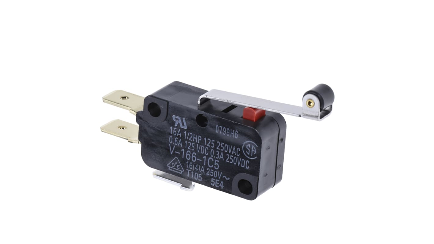 Łącznik Micro z długą dźwignią z rolką Omron SP-CO IP40