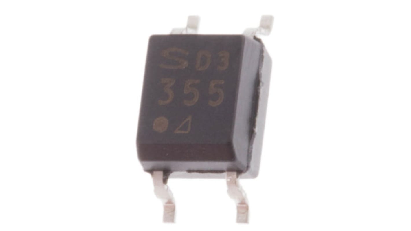 Sharp, PC355NJ0000F Darlington Phototransistor Output Optocoupler, Surface Mount, 4-Pin Mini-Flat