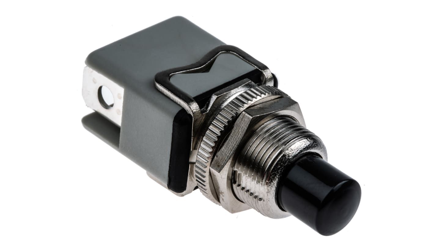 APEM 押しボタンスイッチ, モーメンタリ, SPST, 2 A @ 24 V dc, 12.2mm パネルマウント