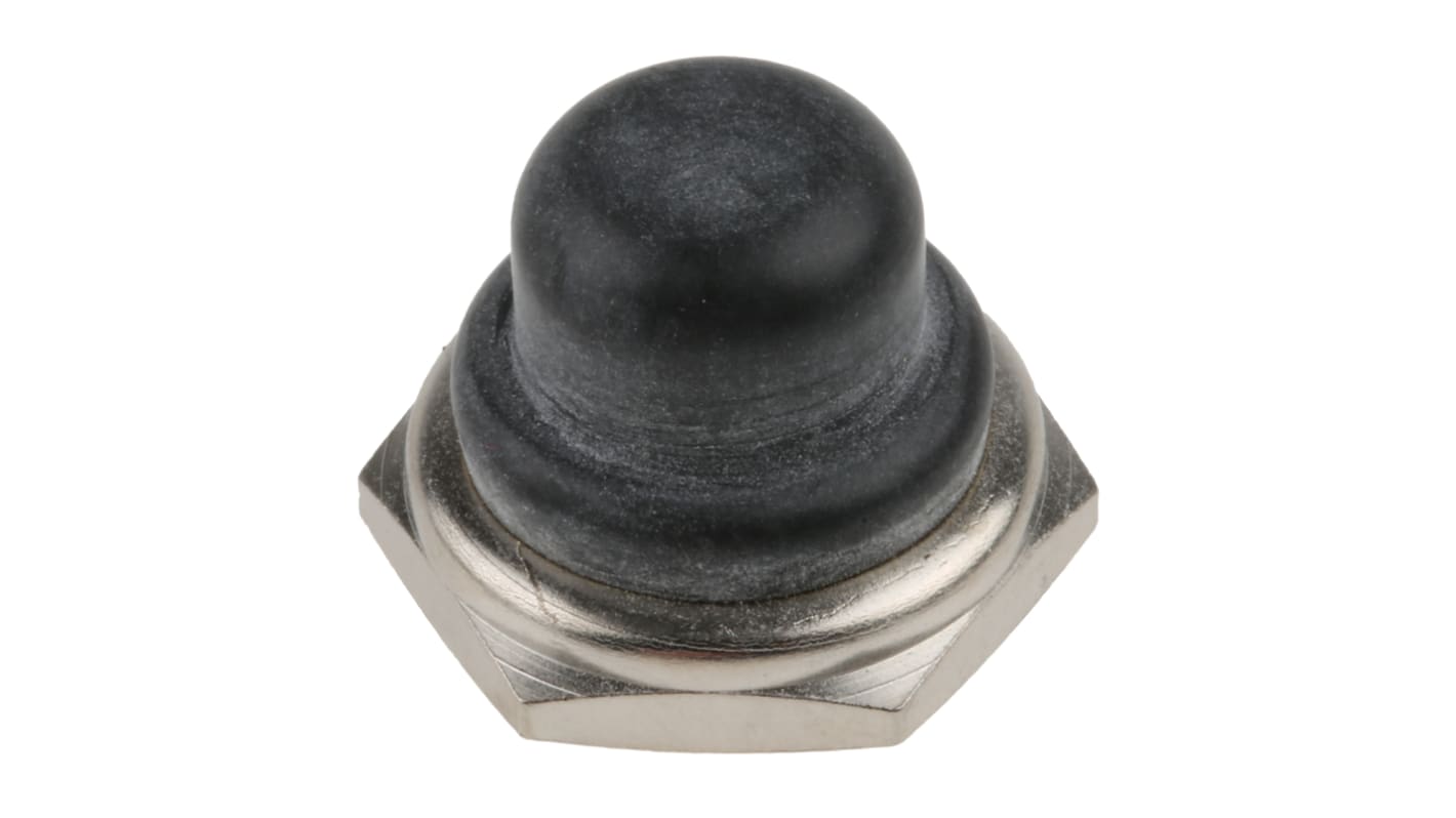 APEM Black Push Button Boot for Use with Push Button Switch