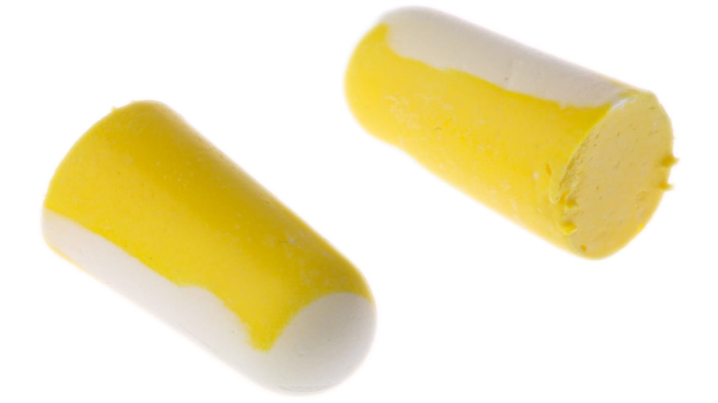 Honeywell Safety White, Yellow Disposable Uncorded Ear Plugs, 33dB Rated, 200 Pairs