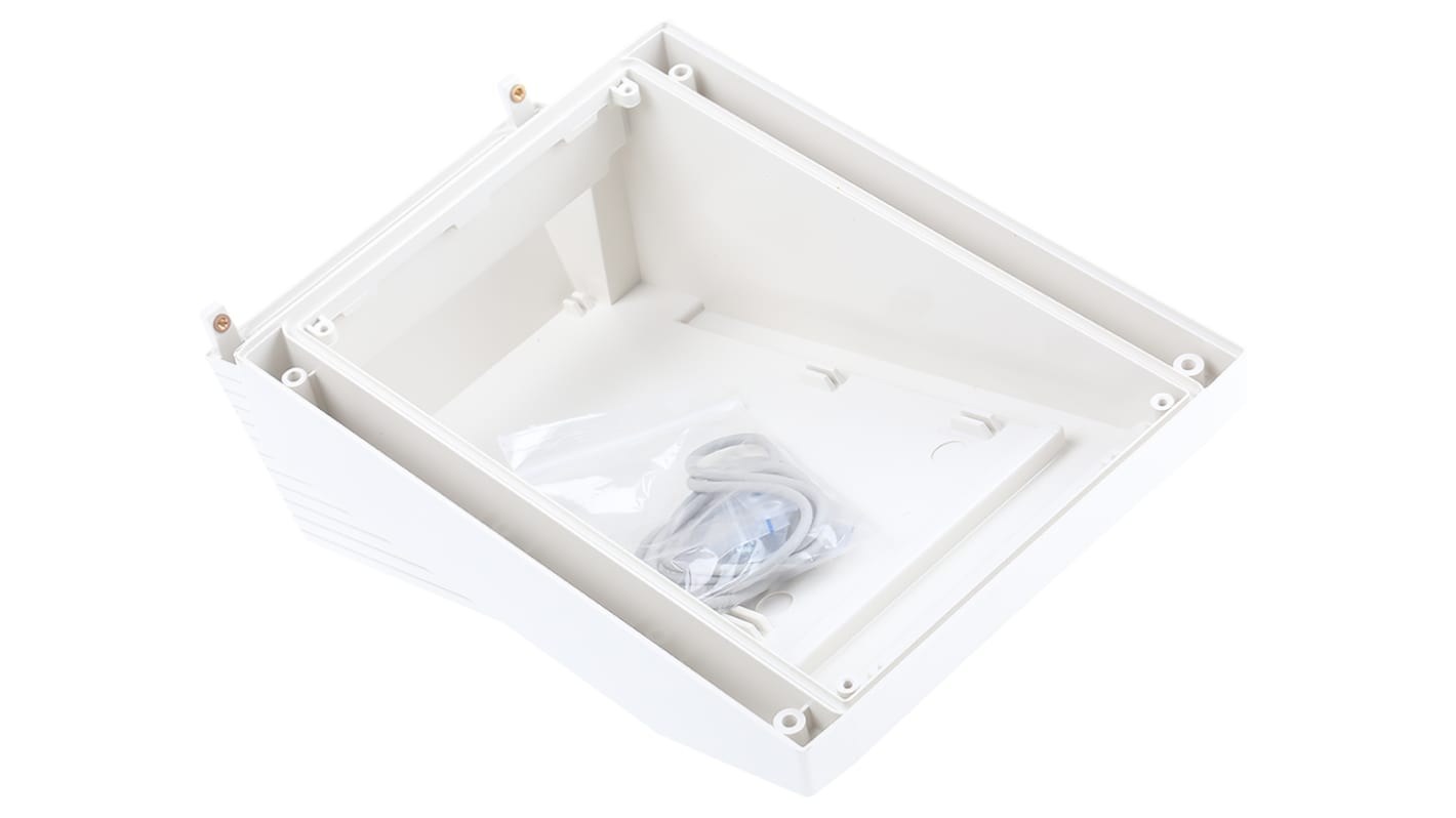 OKW Datec White ABS Instrument Case, 272 x 168 x 101mm