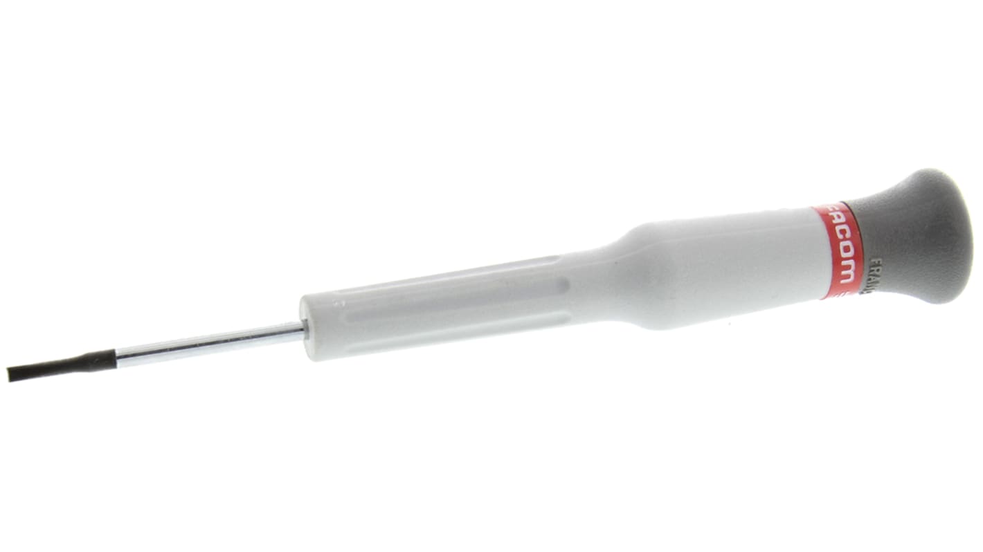 Facom Slotted  Screwdriver, 1,8 mm Tip, 35 mm Blade, 117 mm Overall