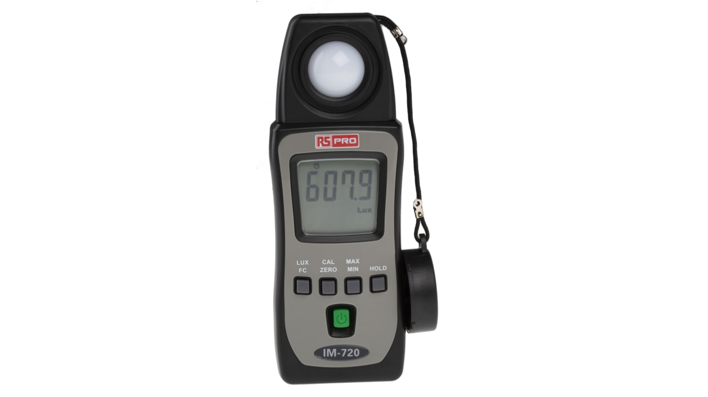 RS PRO IM720 照度计, 最大400000lx, 3 lx分辨率, ± 3 %精度, 光电二极管传感器