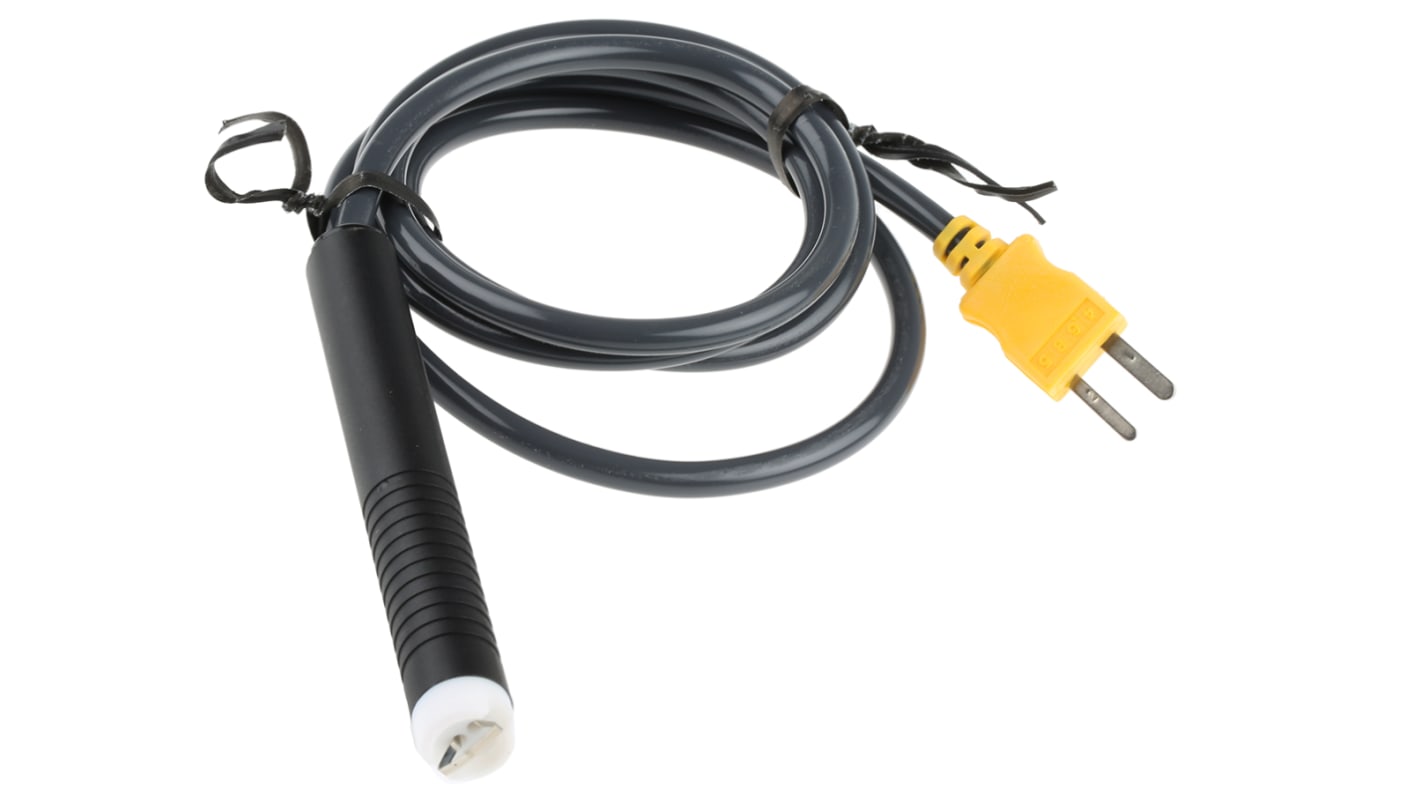 Fluke K Surface Temperature Probe, 94mm Length, 12.5mm Diameter, +260 °C Max