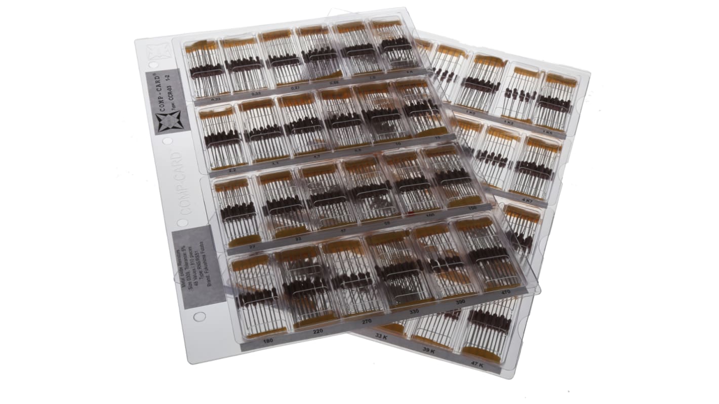 Kit di resistenze Nova da 810 pezzi, a Ossido metallico, 0.22 → 47KΩ, montaggio Su foro