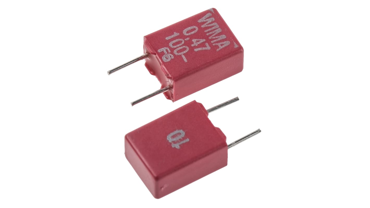 WIMA Film kondenzátor 470nF ±10% 63 V ac, 100 V dc furatszerelt