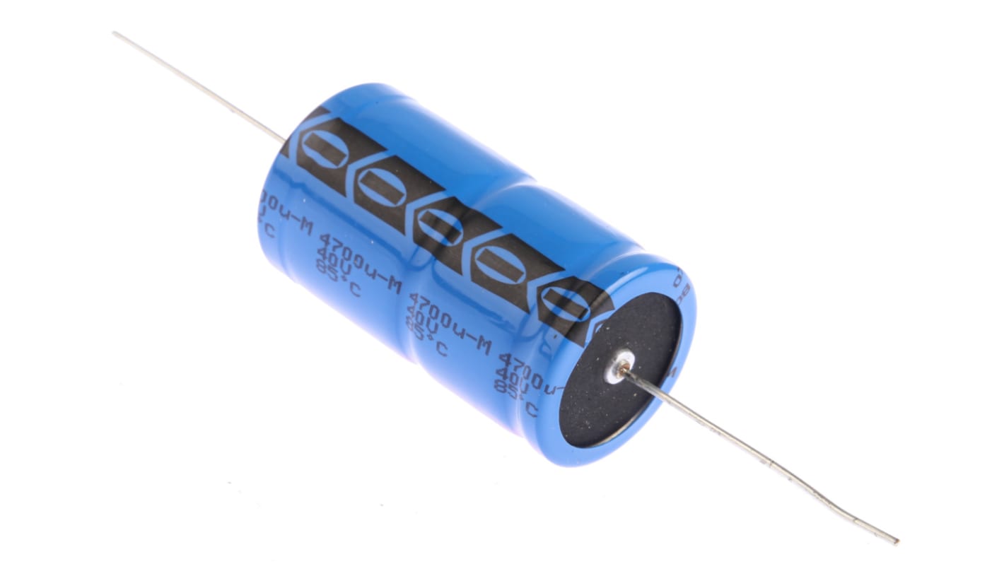 Vishay コンデンサ, 4700μF,40V dc, MAL202117472E3 | RS