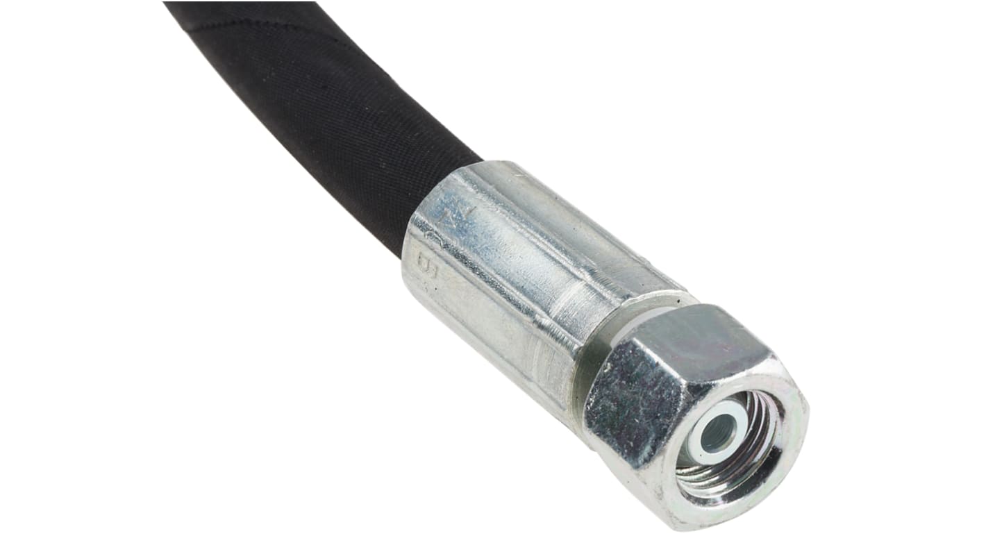 RS PRO Hydraulikschlauch, konfektioniert Innen ø 1/4Zoll, 1462mm G1/4 Buchse gerade, max. 400bar