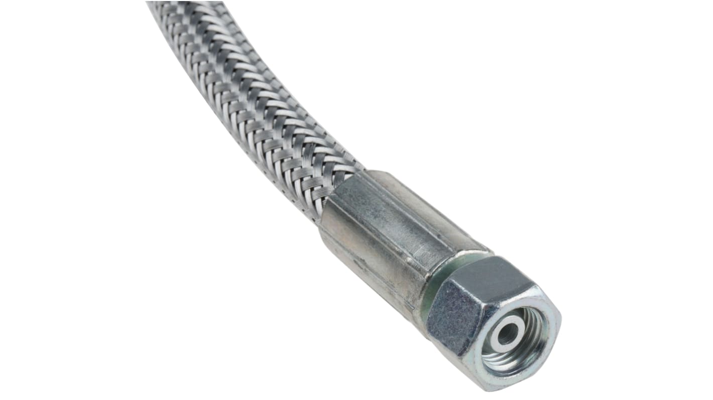 RS PRO 500mm Galvanized Steel Wire Hydraulic Hose Assembly, 190bar Max Pressure