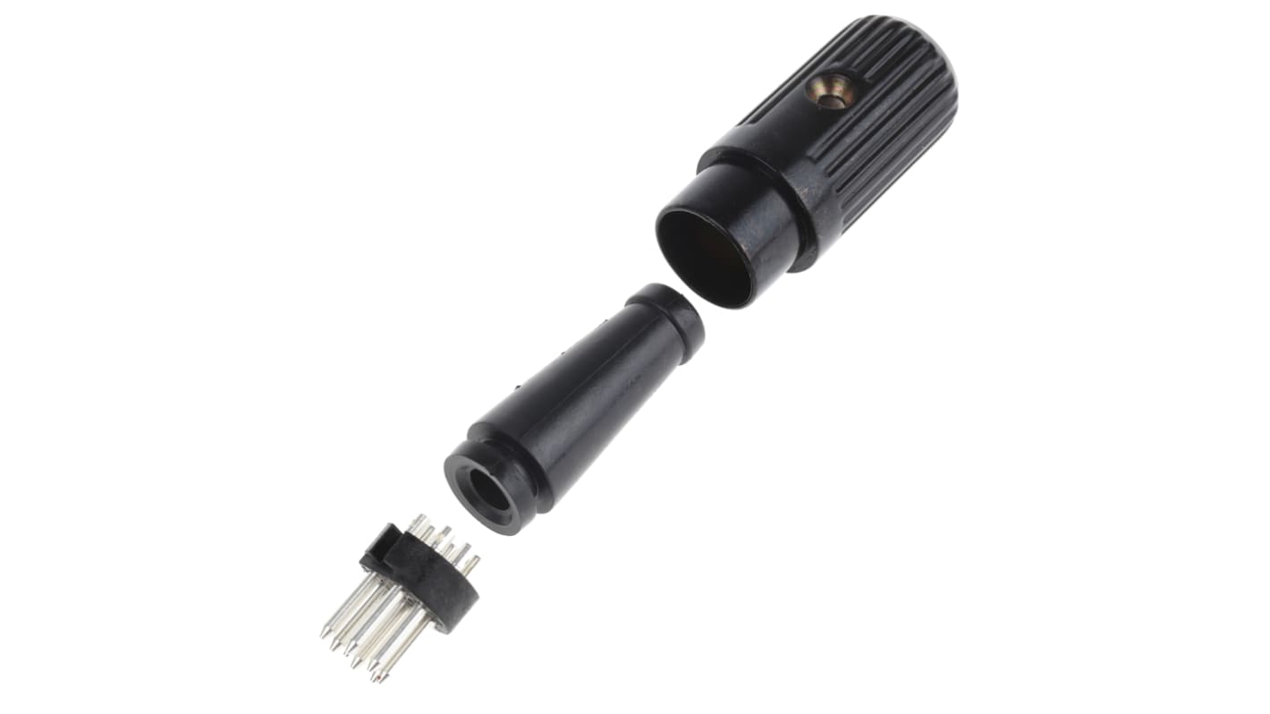 RS PRO 8 Pole Din Plug, DIN 41524, DIN 45322, DIN 45326, DIN 45327, DIN 45329, 2A, 34 V ac/dc, Male, Cable Mount