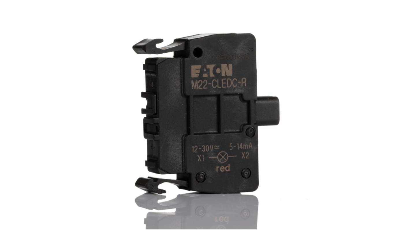 Eaton RMQ Titan M22 Lichtblock Anzeigenblock LED Rot beleuchtet, 12 → 30V ac/dc Schraubanschluss