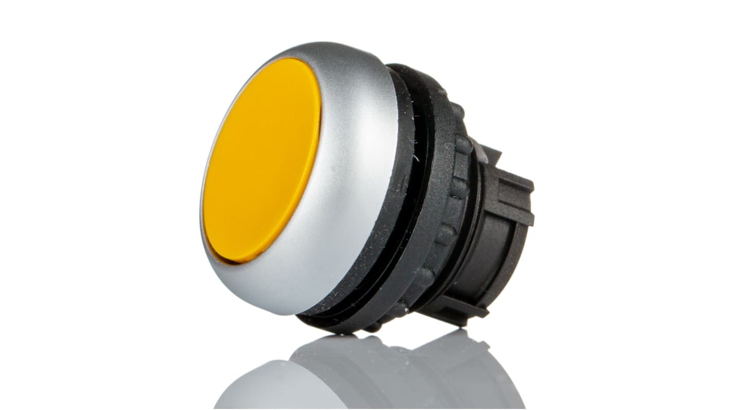 Eaton RMQ Titan M22 Series Yellow Momentary Push Button, 22mm Cutout, IP66, IP67, IP69