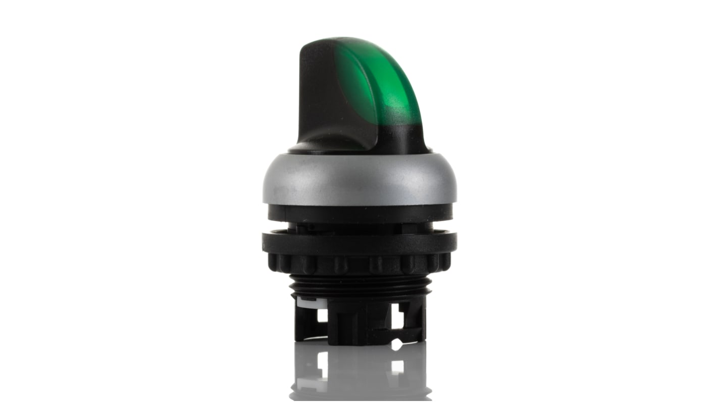Eaton RMQ Titan Series 2 Position Selector Switch Head, 23mm Cutout, Green Handle