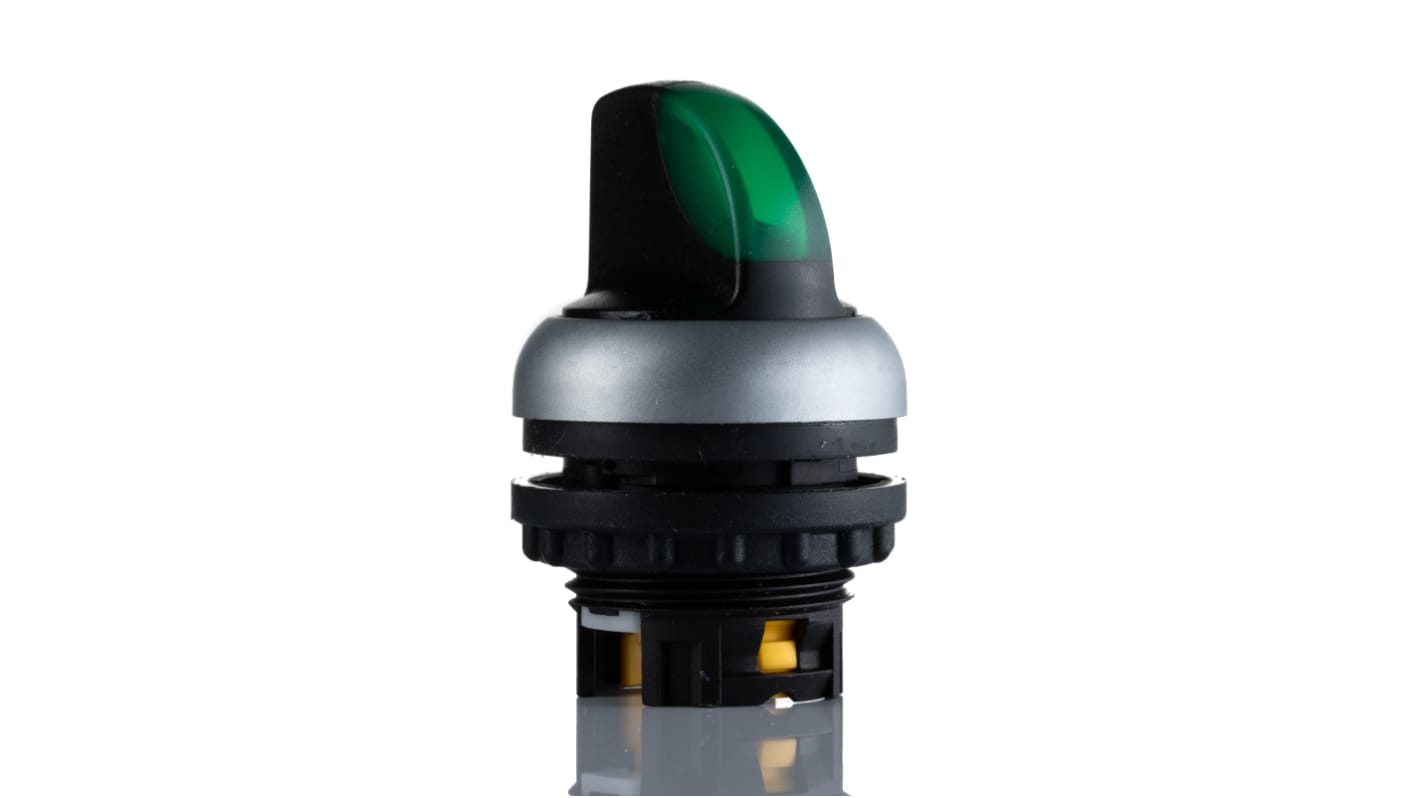Eaton RMQ Titan Series 3 Position Selector Switch Head, 23mm Cutout, Green Handle