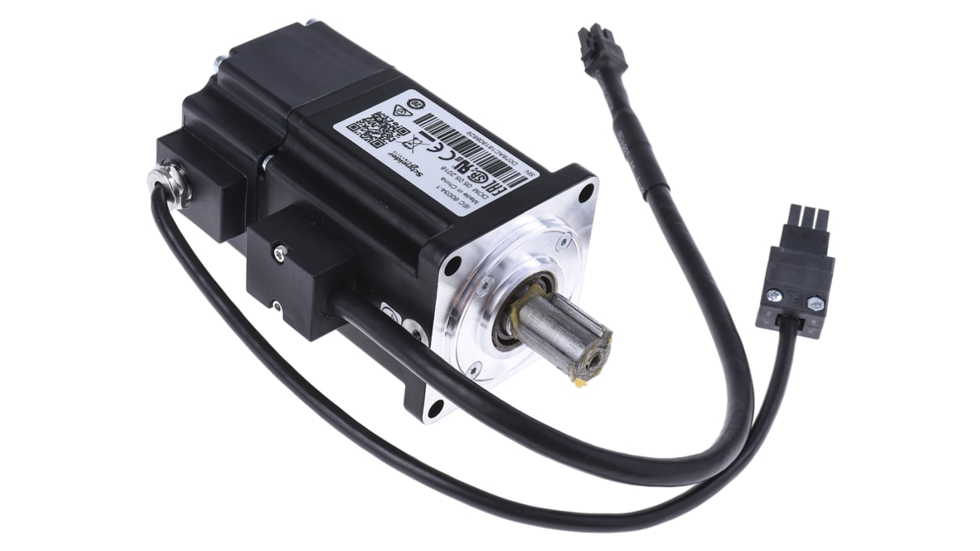Schneider Electric 伺服电机, 200 W, 5000 rpm, 14mm轴径, 最大输出1.92 Nm, 220 V 直流电源, BCH2系列