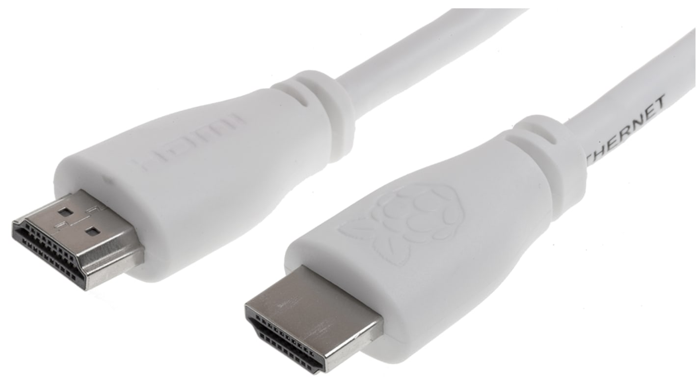 Raspberry Pi 2m HDMI to HDMI Cable in White