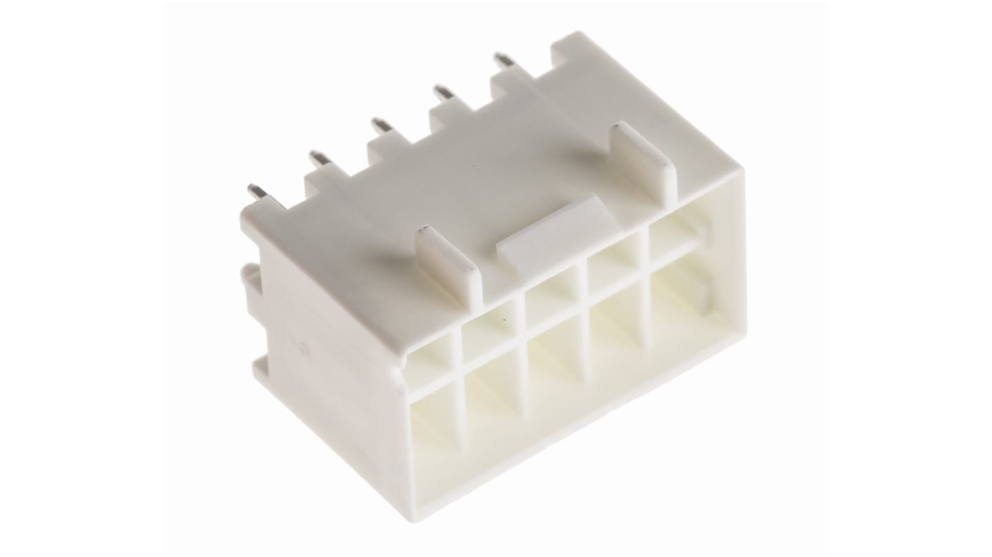 Hirose DF33C Series Straight Through Hole PCB Header, 10 Contact(s), 3.3mm Pitch, 2 Row(s), Shrouded