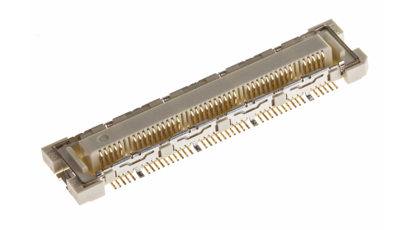 Conector hembra para PCB Hirose serie FunctionMAX FX10, de 8 vías en 2 filas, paso 0.5mm, 50 V, 300mA, Montaje