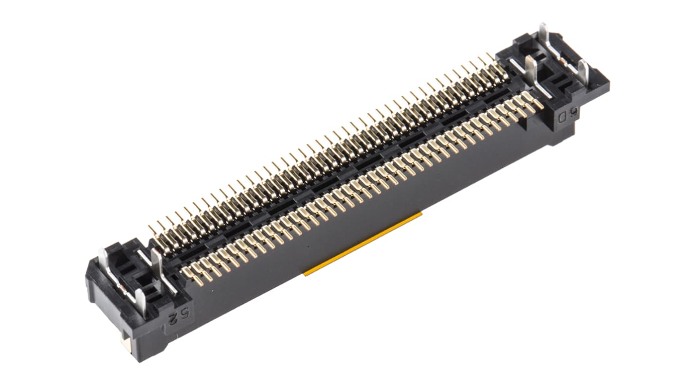 Hirose FunctionMAX FX18 Series Straight Surface Mount PCB Header, 80 Contact(s), 0.8mm Pitch, 2 Row(s), Shrouded