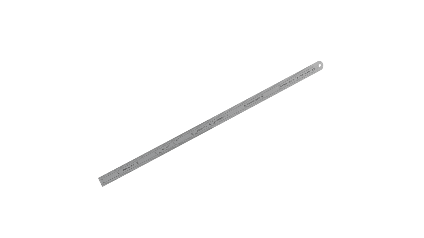 RS PRO 300mm Steel Ruler