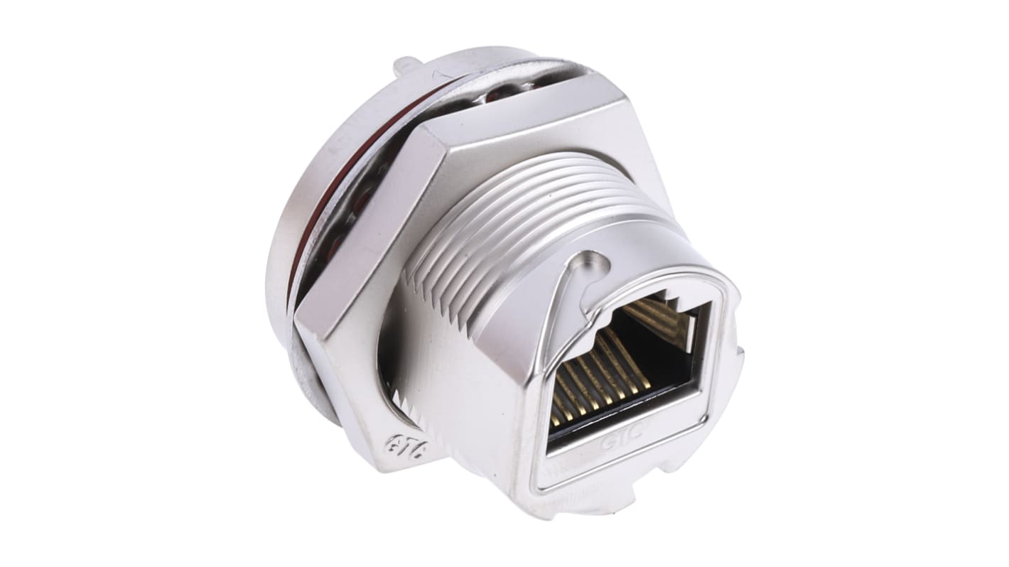 RS PRO RJ45接口, 面板安装, 单口, 直向, IP68