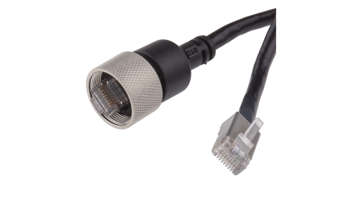 Kabel Ethernet Cat5e długość 2m Z zakończeniem RS PRO PVC l. żył: 8