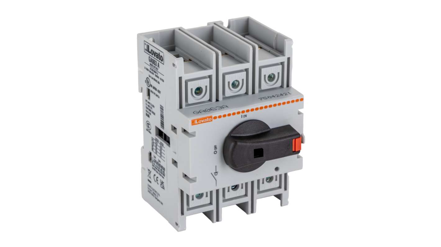 Izolační spínač, řada: GA 3P 3NO 63A 45kW IP65