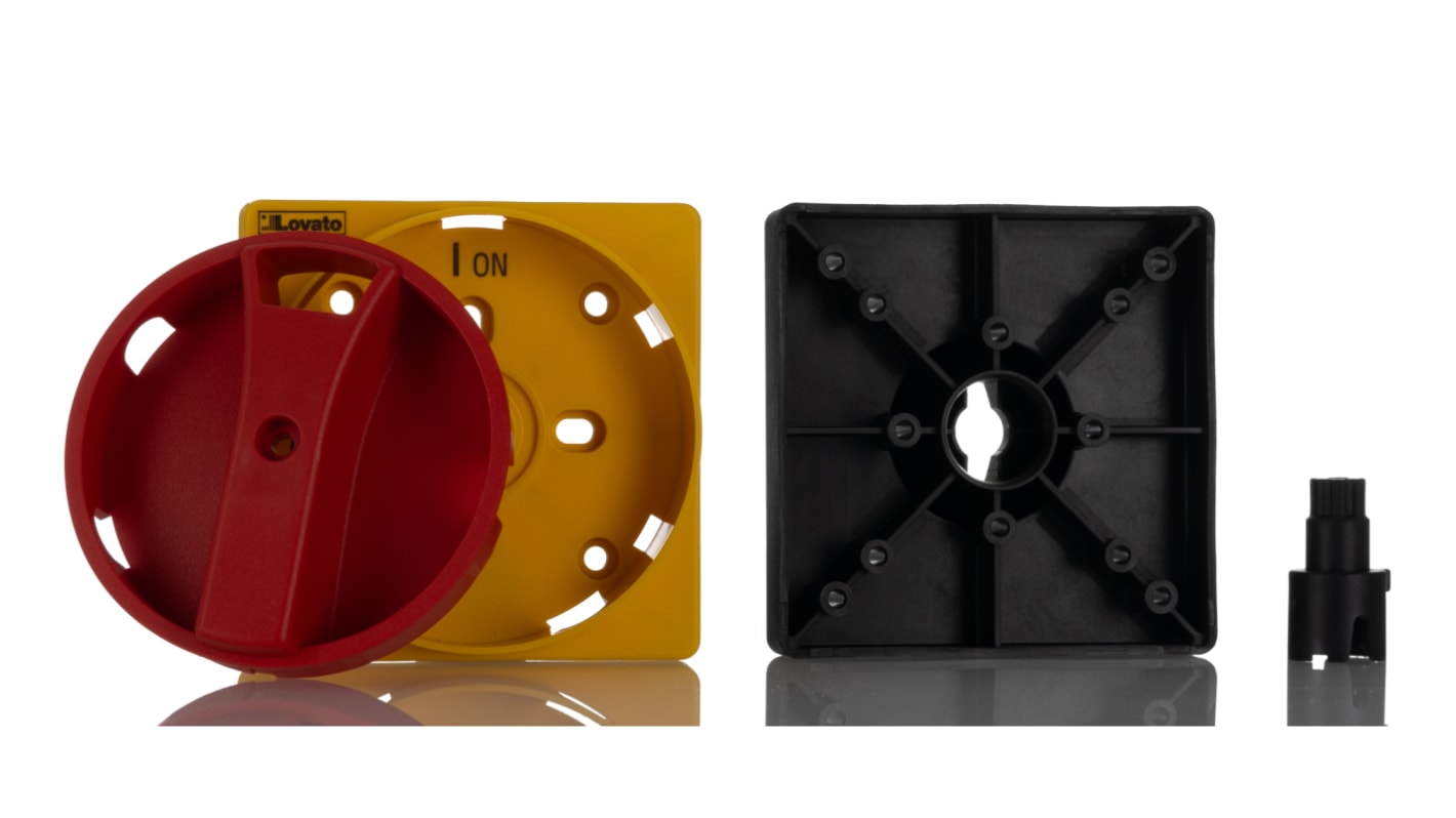 Lovato Red/Yellow Rotary Handle, GA Series