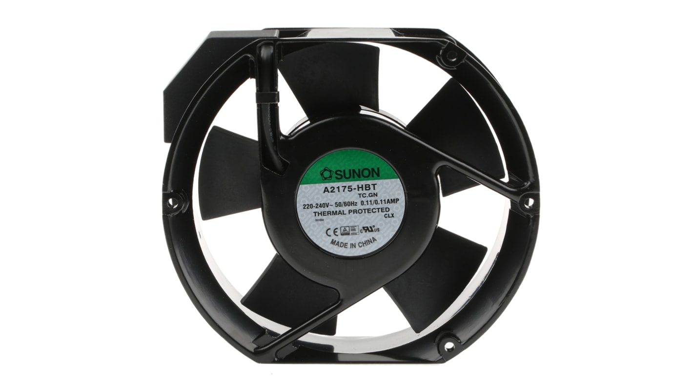 Ventola assiale in c.a. Sunon A2175, 344.9m³/h, 230 V c.a., 171 x 151 x 51mm
