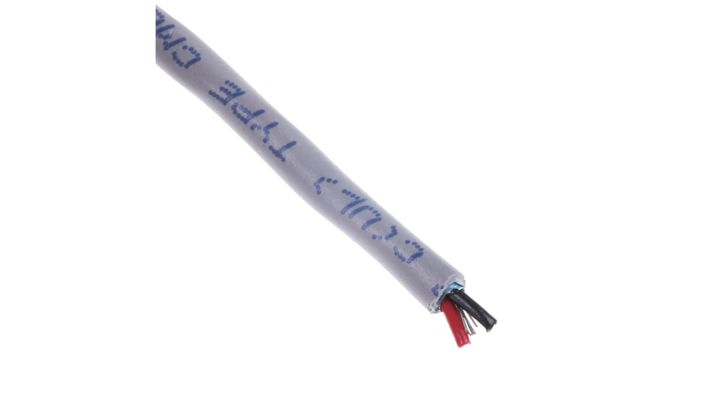 Alpha Wire Alpha Essentials Communication & Control Series Data Cable, 1 Pairs, 2 Cores, 0.23 mm², Screened, 24 AWG,