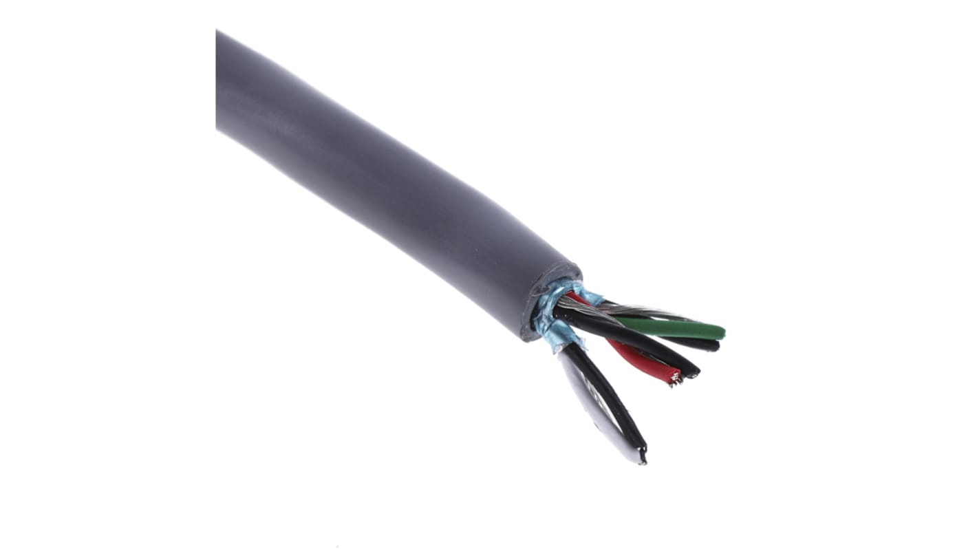 Alpha Wire Alpha Essentials Communication & Control Series, 3 Pairs, 6 Cores, 0.35 mm², Screened, 22 AWG, 30m, Screened